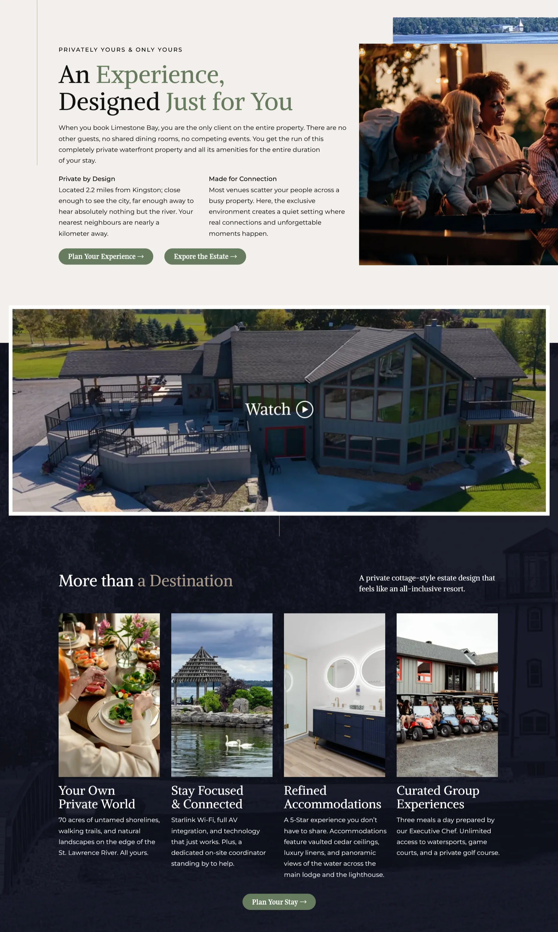 Limestone Bay homepage